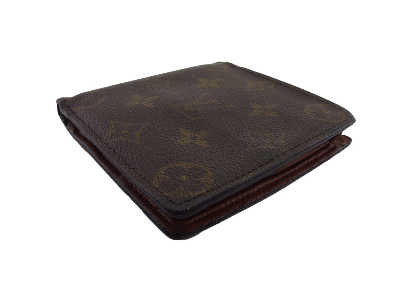 Louis Vuitton Bifold M61665 Porte Billets Cartes Brown Beige Wallet Case T24734