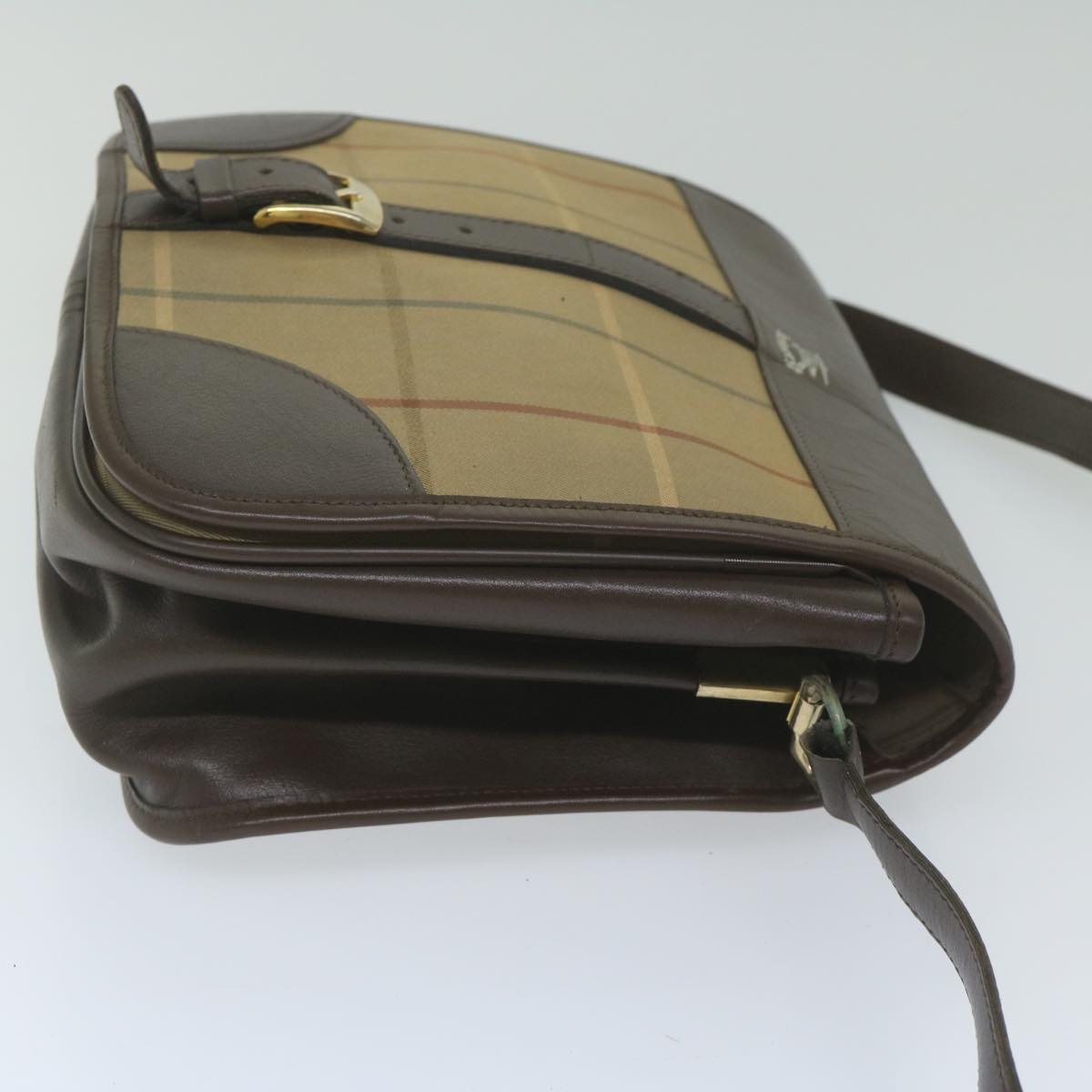 Burberry Luxury ss Nova Check Shoulder Bag Auth Th4326 Canvas Brown