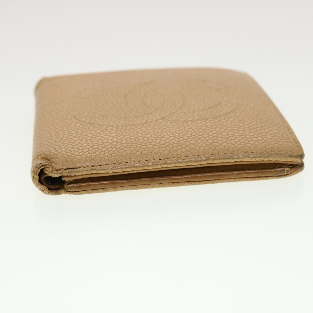 Chanel Wallet Caviar Skin Beige CC ti1127