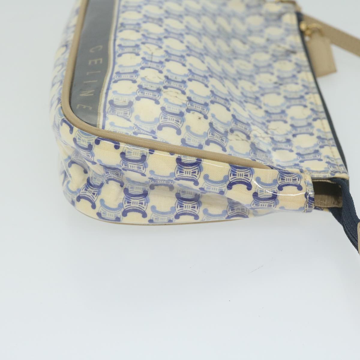 Luxury Macadam Accessory Pouch Ti Handbag Canvas Blue Travel Bag