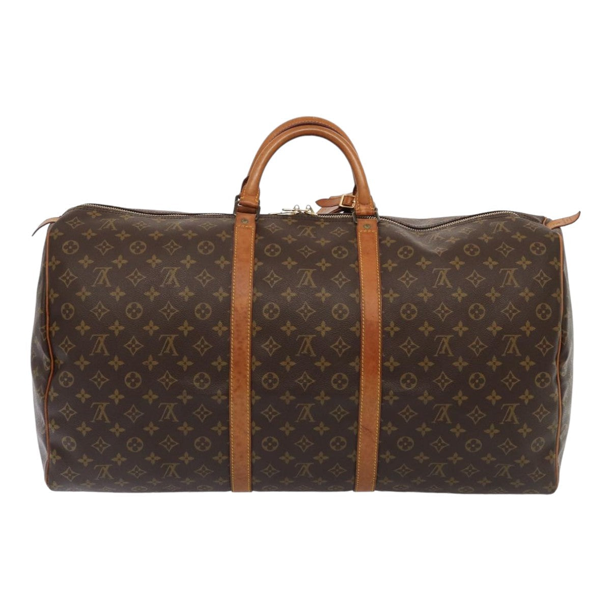 LOUIS VUITTON Monogram Keepall 60 Boston Bag M41422 LV Auth ti1878