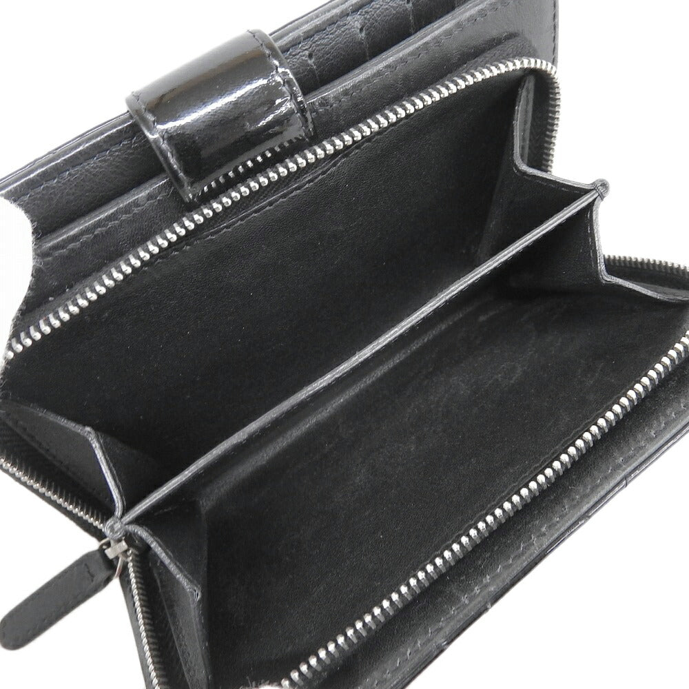Chanel Black Enamel Wallet A48667