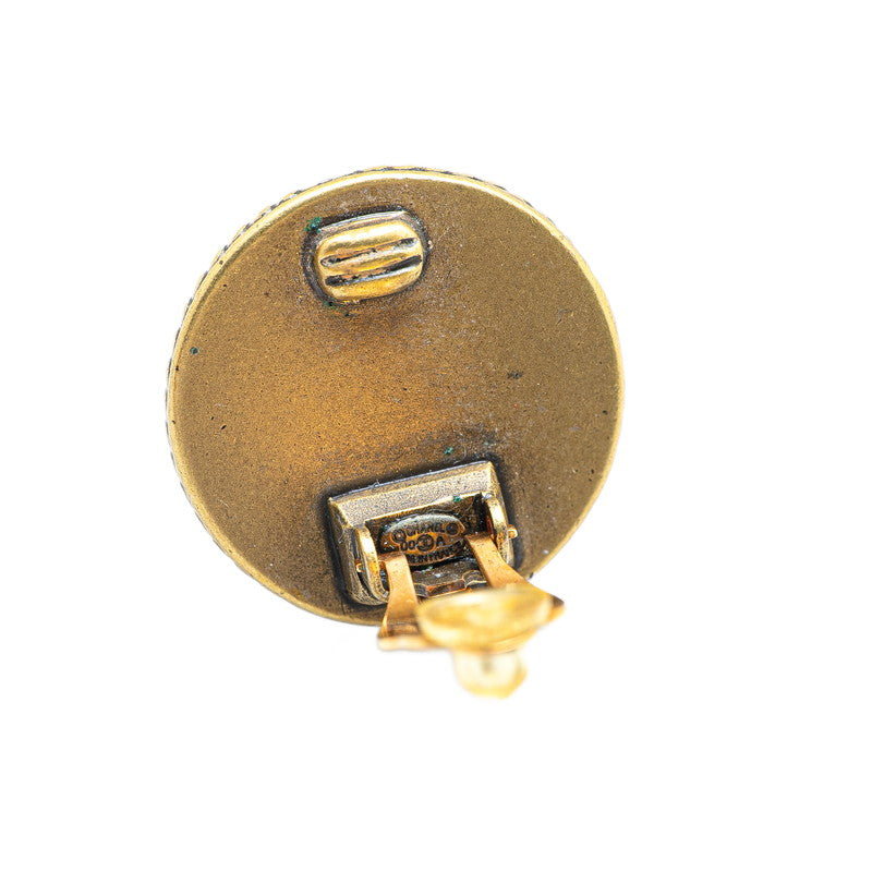 Chanel Gold Plated Plastic Coco Mark Earrings 00A Bag