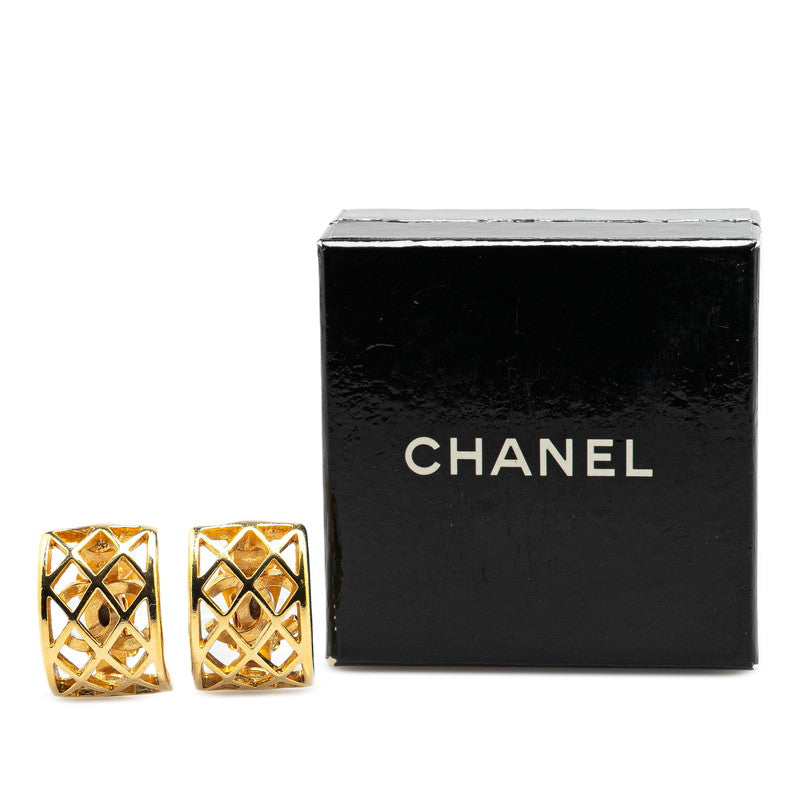 Chanel Gold Plated Coco Mark Earrings