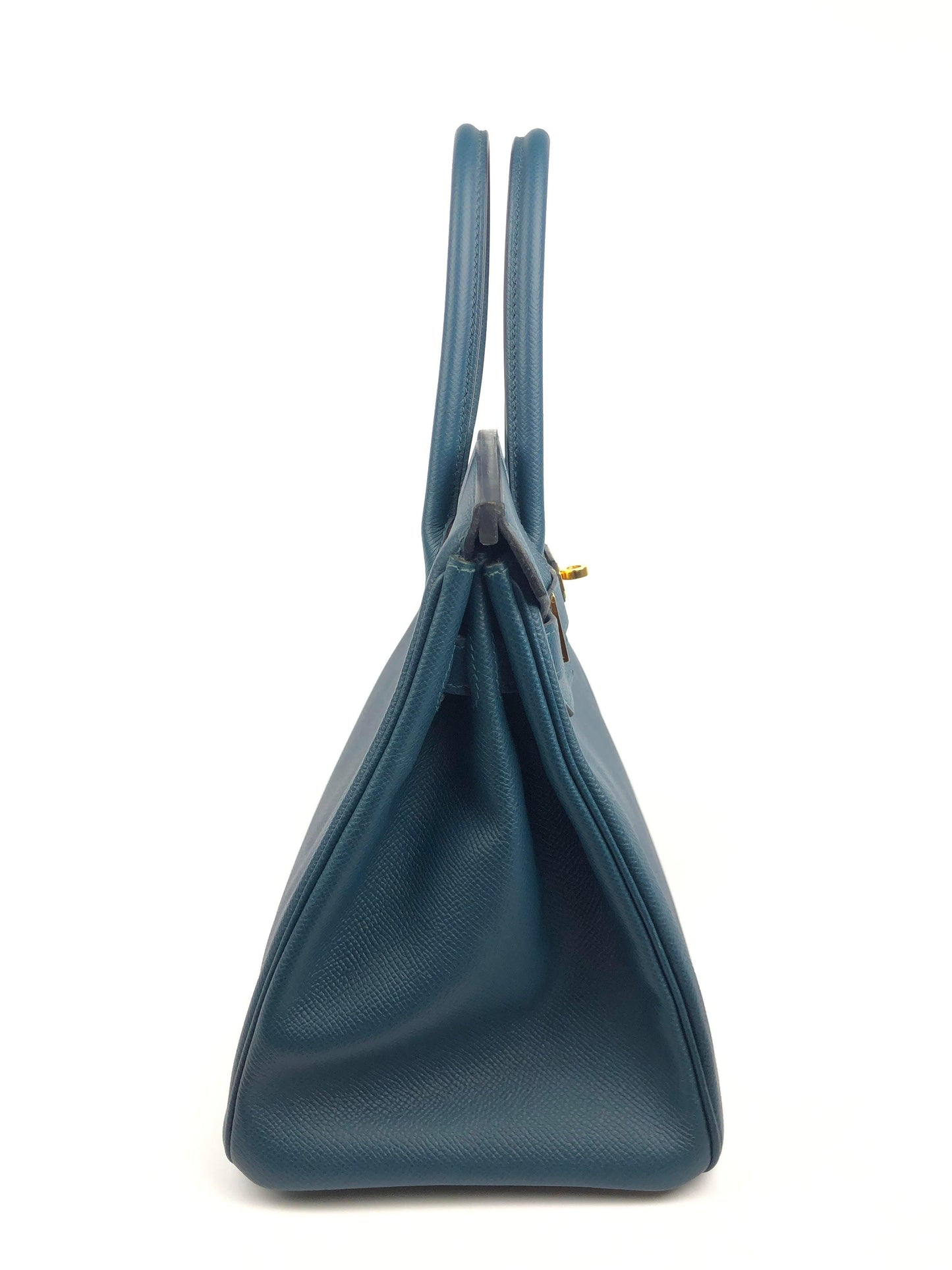 Hermes Luxury Cm Colvert Epsom Birkin With Hardware Blue Gold Travel Bag