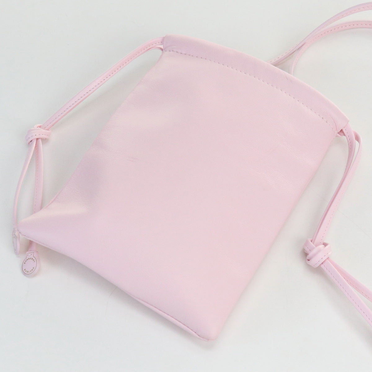 Burberry Pochette Diagonal Shoulder Bag Women Leather Pink Mini