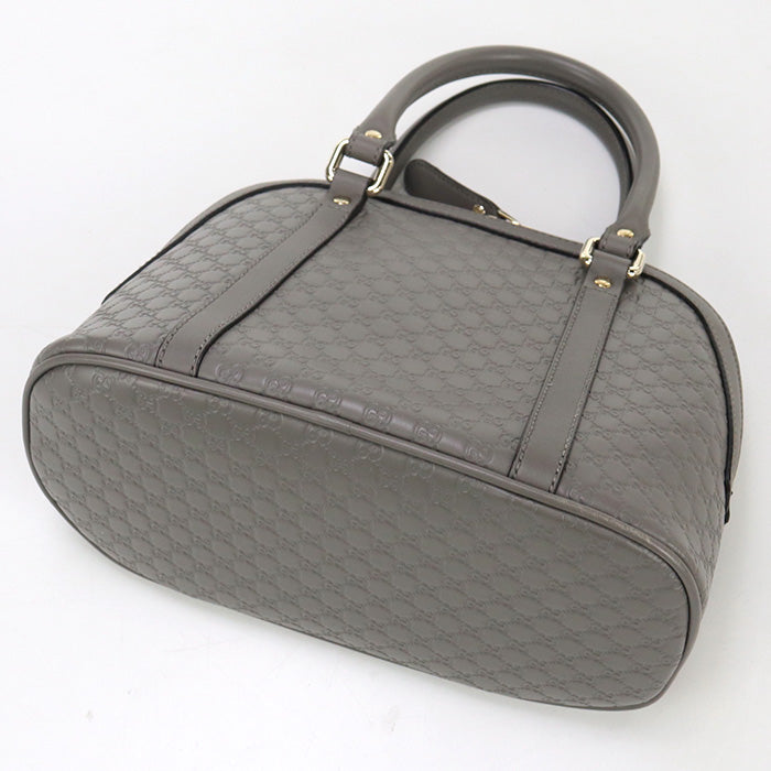 Gucci BMJ1G 2WAY Micro Guccisima Leather Gray Handbag