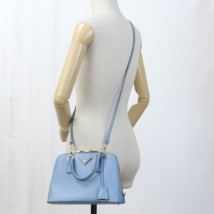 Way Handbag Safiano Hand Shoulder Bag Women Leather Blue