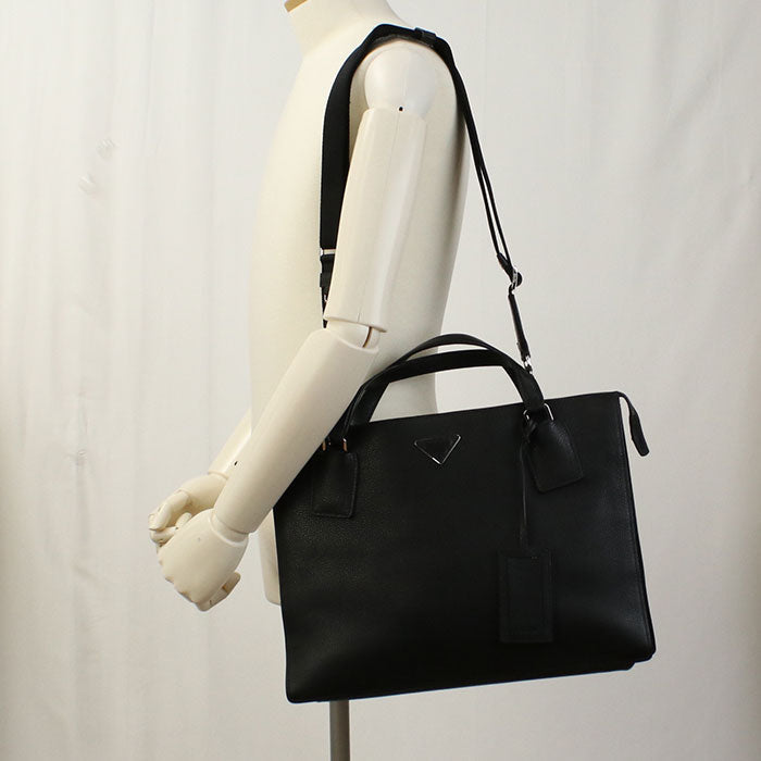 Waytote Bag Hand Bag Mens Leather Black