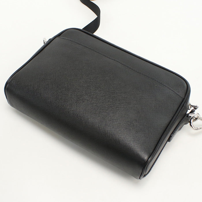 With Safiano Shoulder Bag Mens(Unisex) Leather Logo