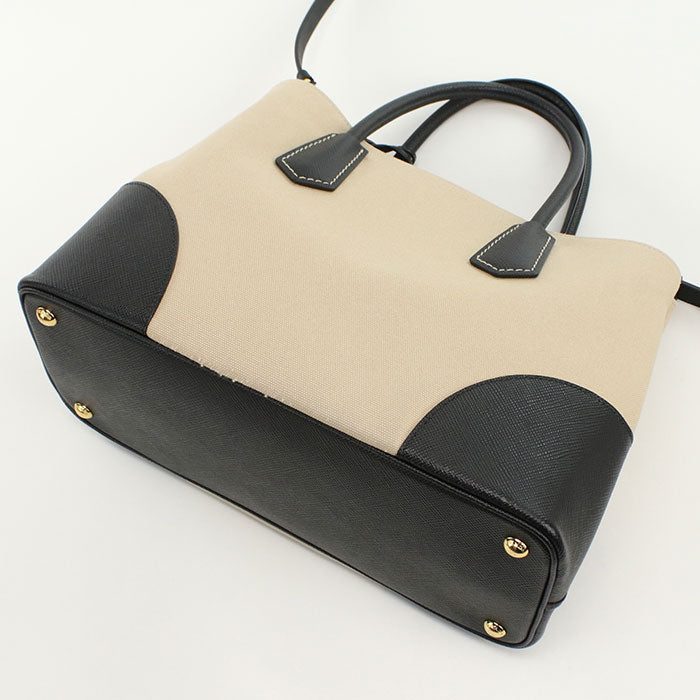 Way Canapa Tote Bag Women Canvas Beige