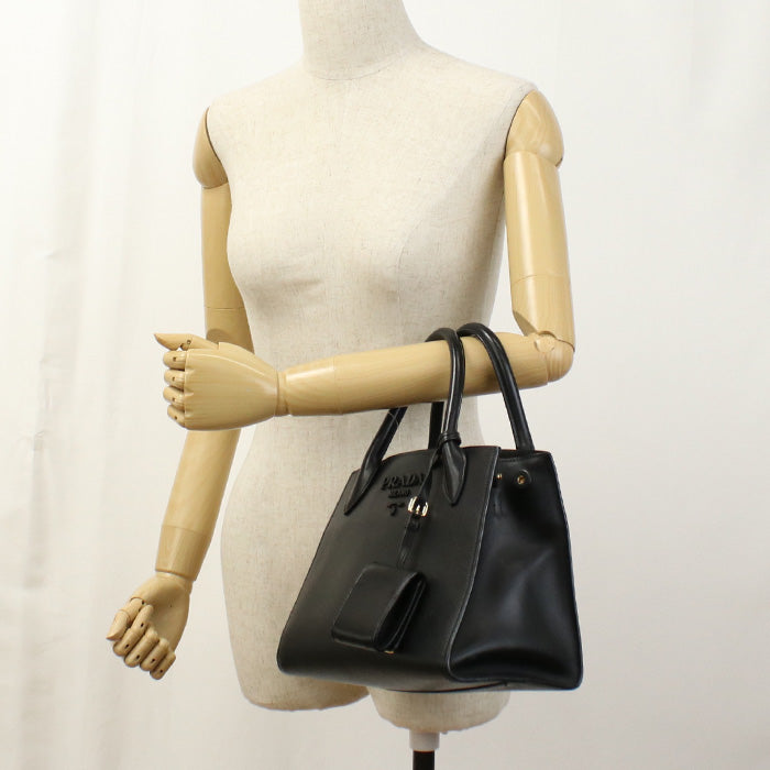 Tote Bag Monochrome Waytote Bag Safiano Women Leather Black