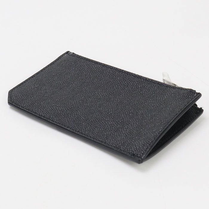 Saint Fragment Zip Card Case Coin Pocket Leather Black Travel Bag