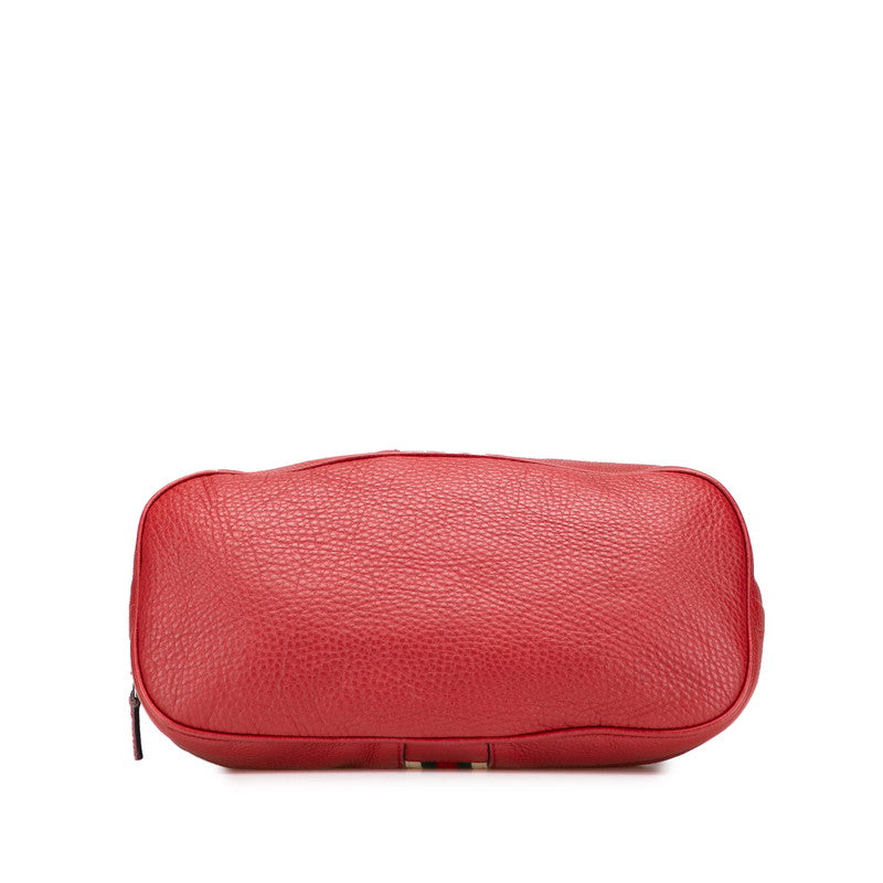 Gucci Webbing Line 2Way Bag Leather Travel Bag