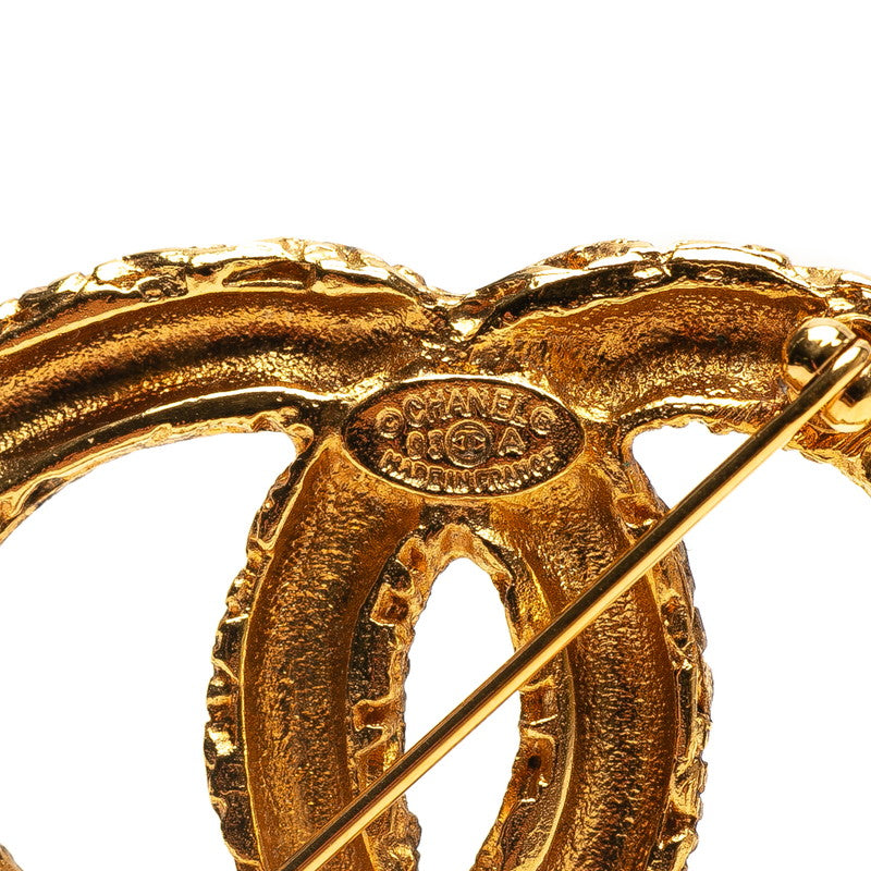 Chanel Coco Mark Fringe Lava Brooch