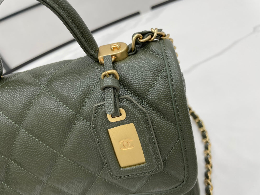 CHL 22K Dark , ’s Green Flap Handbag