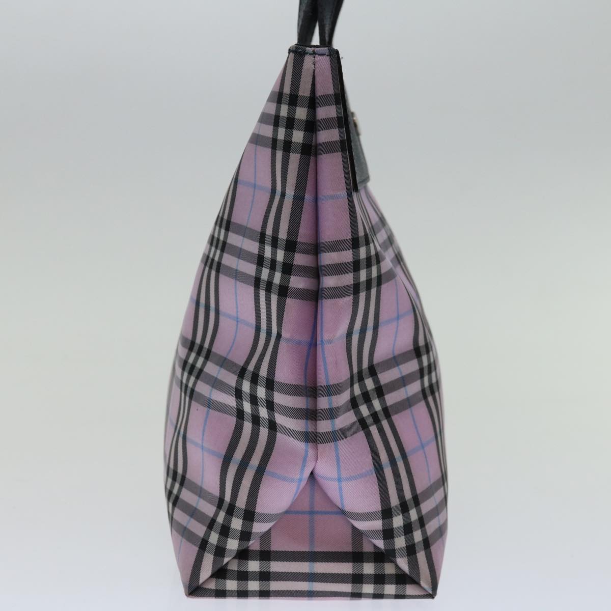 Burberry Luxury Nova Check Hand Bag Auth Yk11387 Nylon Pink Travel Bag