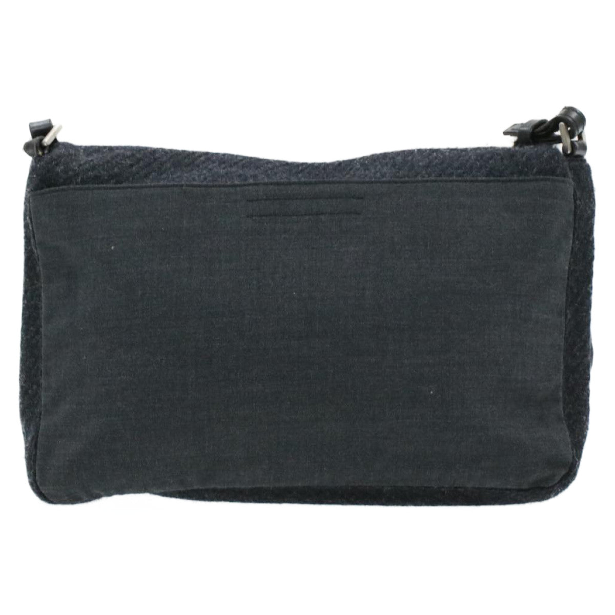 Prada Shoulder Bag Auth Suede Black