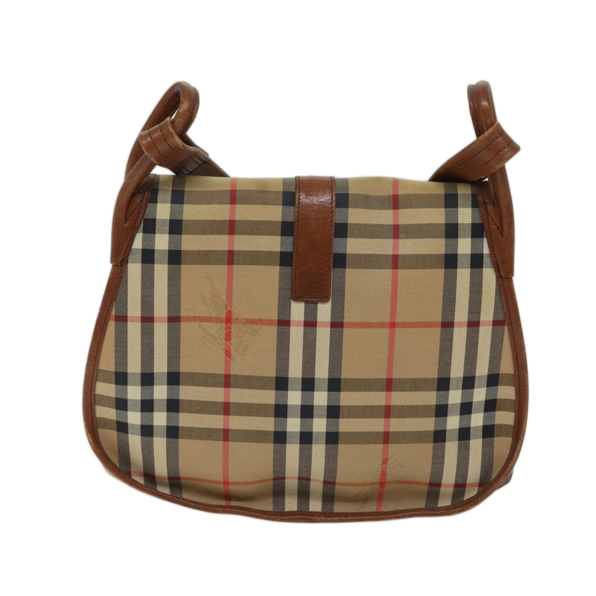 Burberry Luxury ss Nova Check Shoulder Bag Auth Yk11775 Canvas Brown