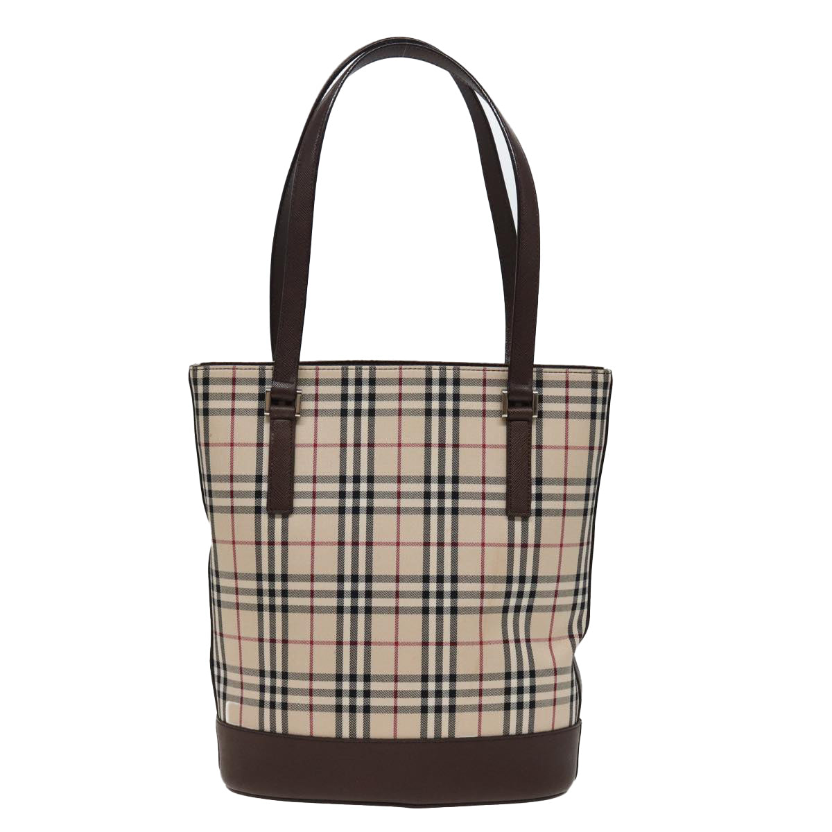 Burberry Luxury Nova Check Tote Bag Auth Yk13282 Canvas Beige