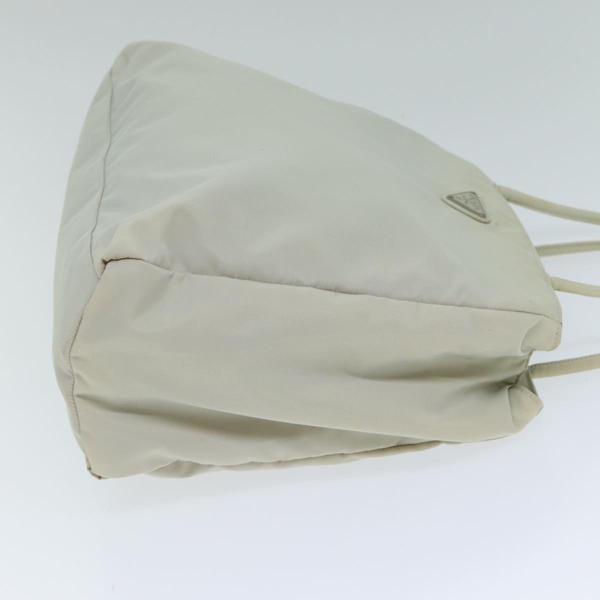 Prada Hand Bag Auth Nylon Gray Travel Bag Gray Auth Yk13351