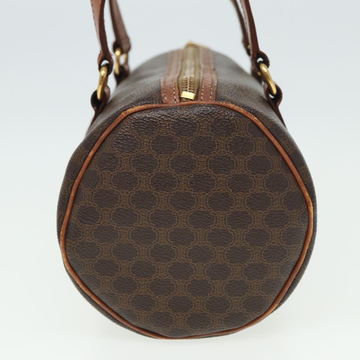 Luxury Macadam Hand Bag Pvc Leather Canvas Travel Bag Leather Brown