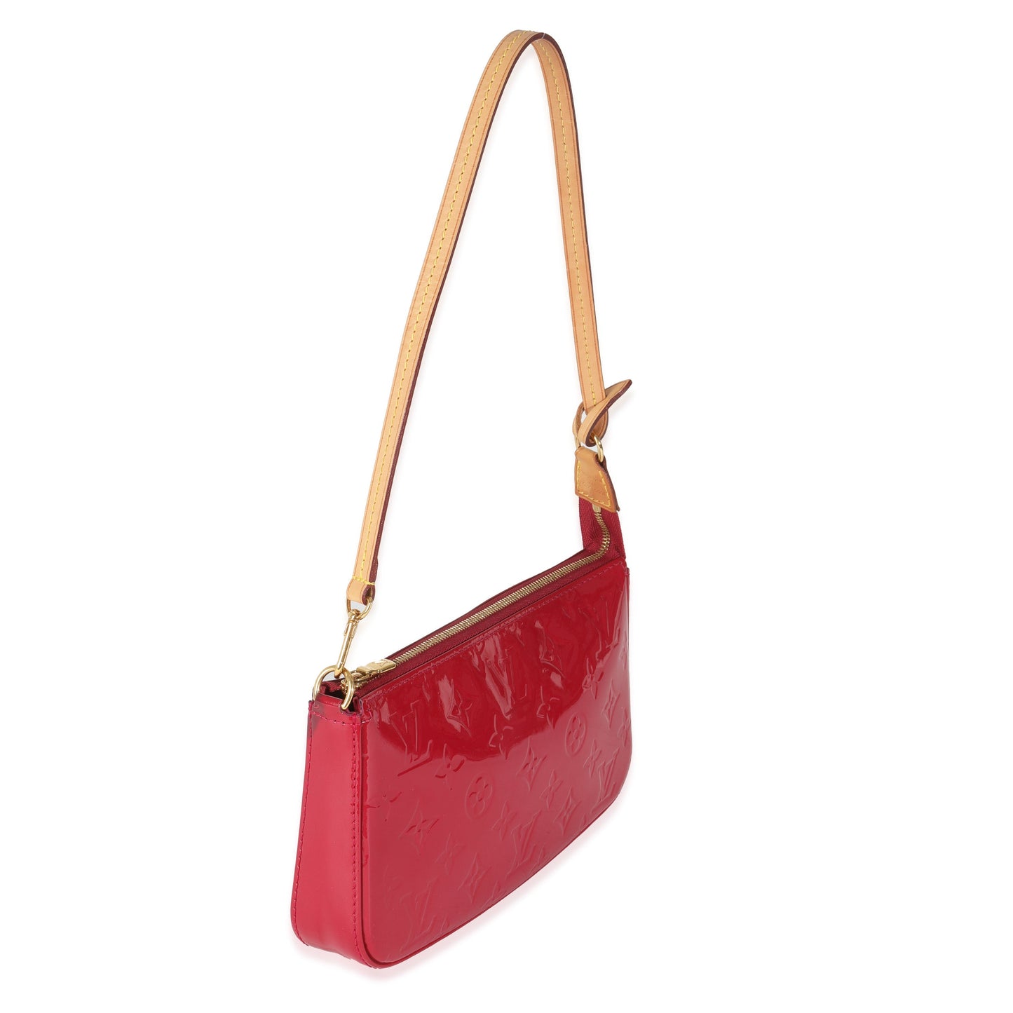 Louis Vuitton Rose Indien Vernis Pochette Accessoires Monogram Clutch Bag