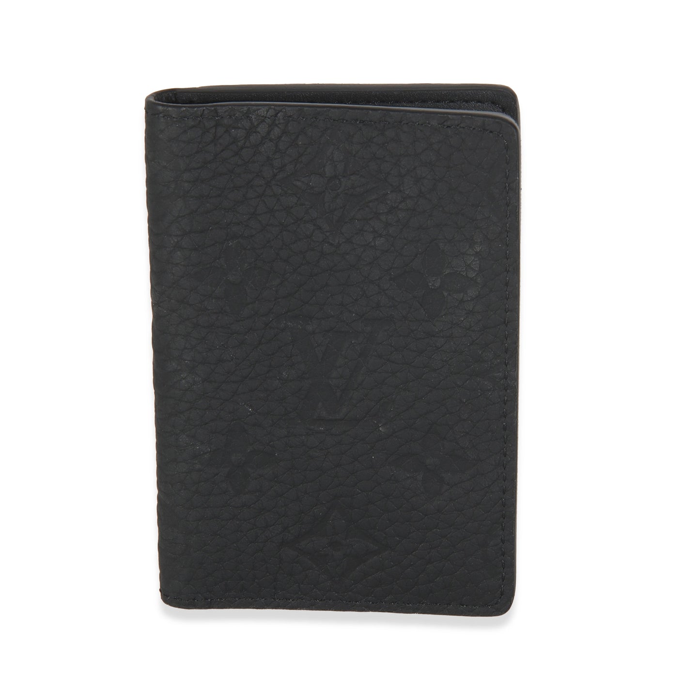 Louis Vuitton Taurillon Pocket Organizer Monogram Black Handbag