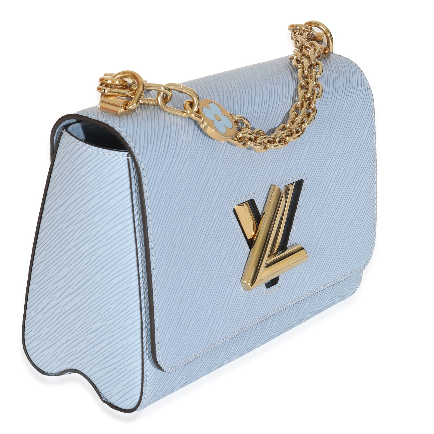 Louis Vuitton Jean Epi Twist MM Blue Handbag