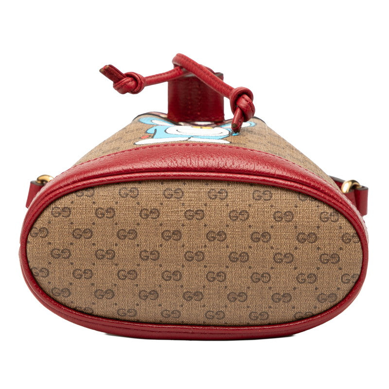 Gucci Doraemon Micro Supreme Pvc Bag Bucket Bucket Bag