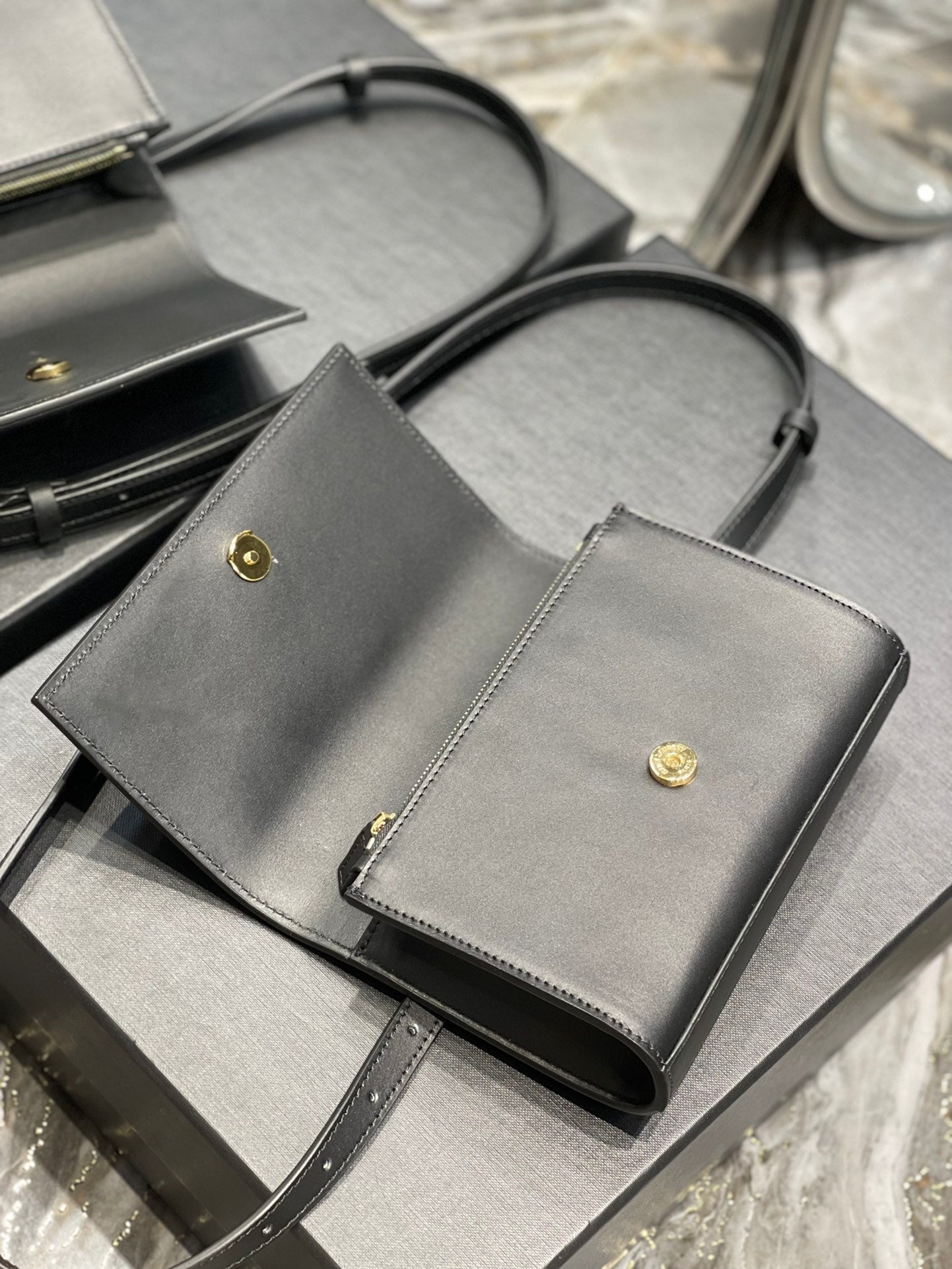 YSL Saint Laurent Kate Clutch Bag Monogram 7In18Cm Ysl 6706