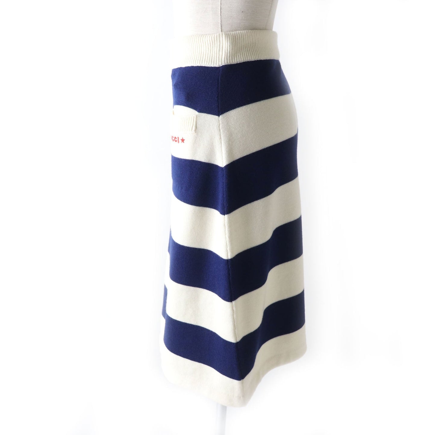 Gucci Embroidery 100 polyester Ivoryx XS Nylon Wool Navy Apparel