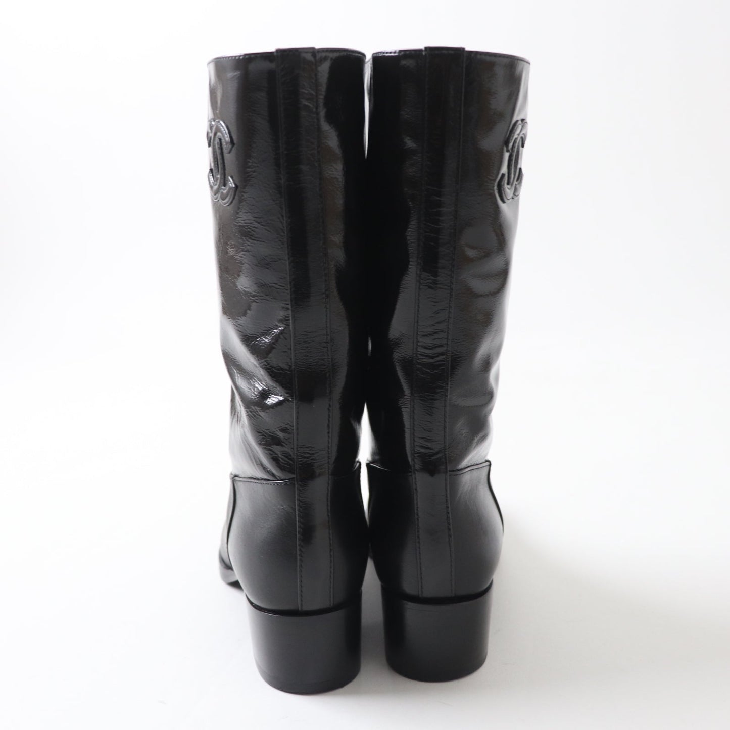 Chanel COCO Mark G37981 Shiny Calfskin Boots