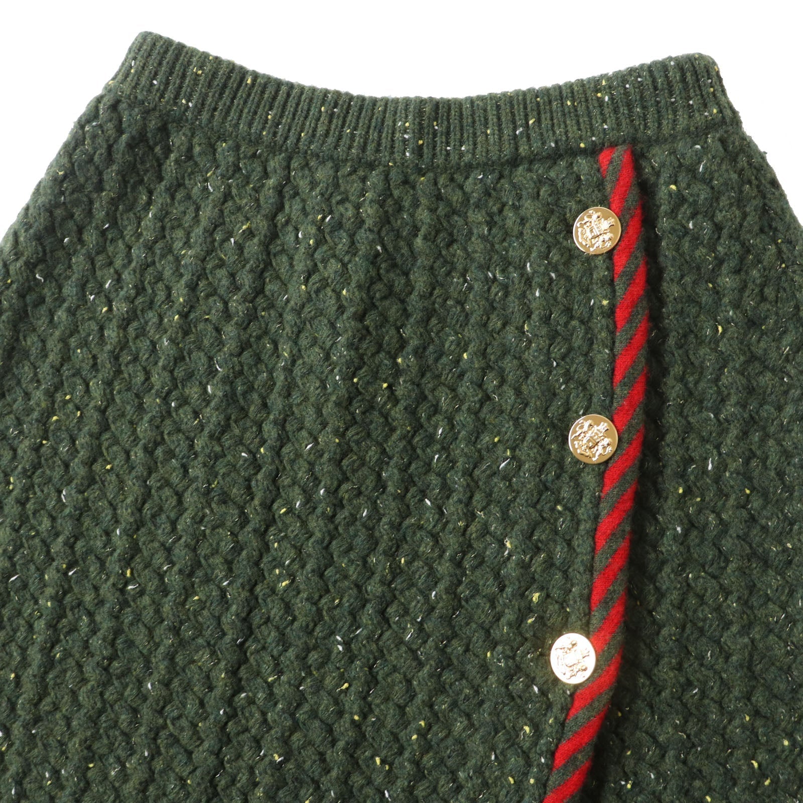 Gucci Trimming 1 100 Trimming 2 Nylon Wool Cotton Red Apparel
