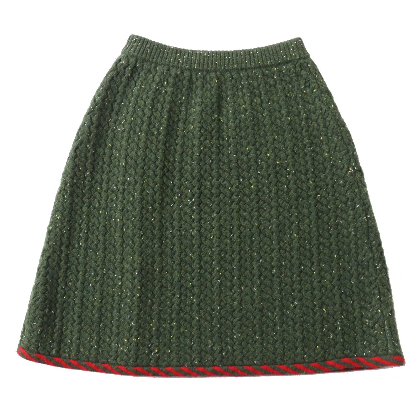 Gucci Trimming 1 100 Trimming 2 Nylon Wool Cotton Red Apparel