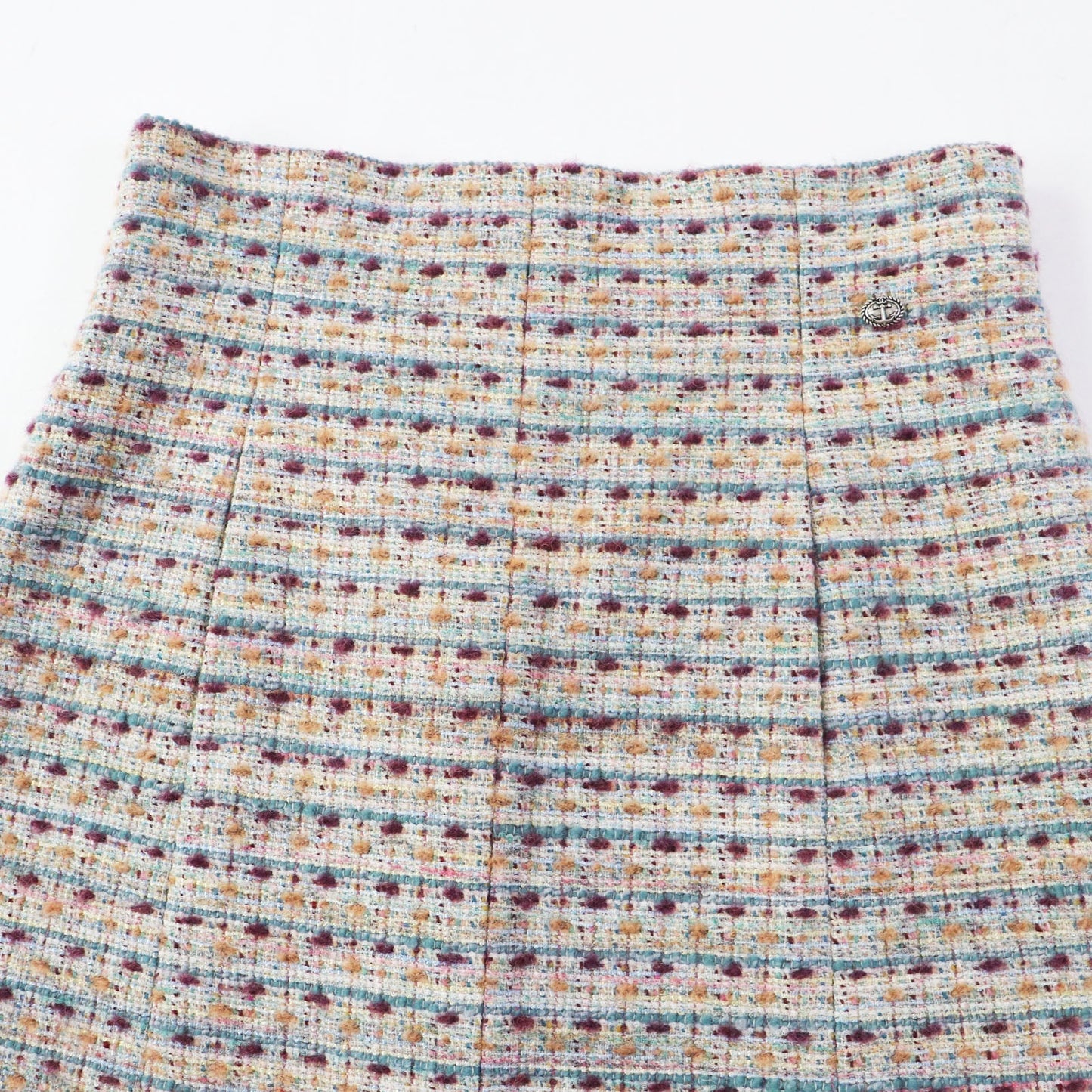 Chanel Wool Tweed Trapezoid Long Skirt Handbag