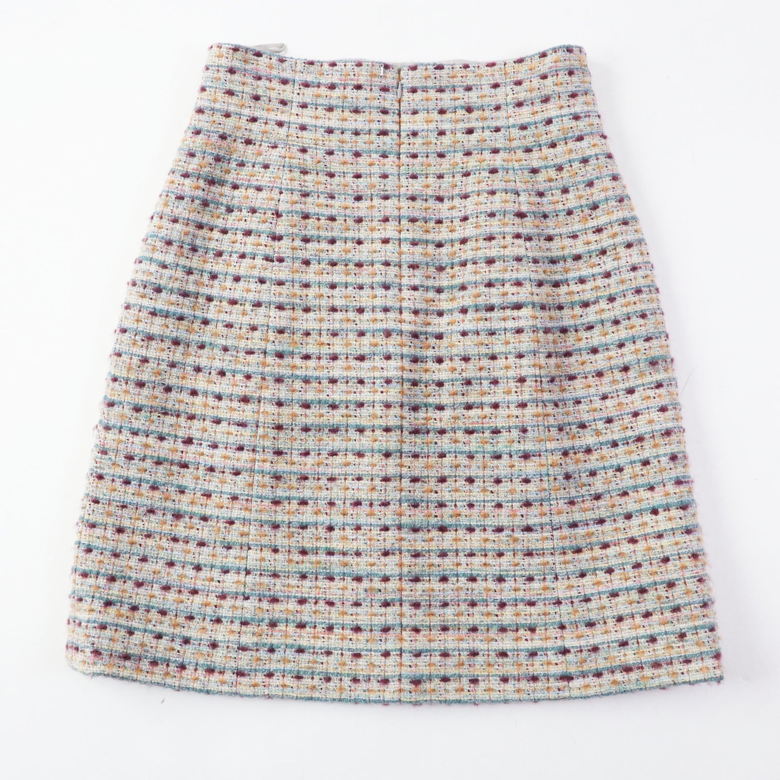 Chanel Wool Tweed Trapezoid Long Skirt Handbag