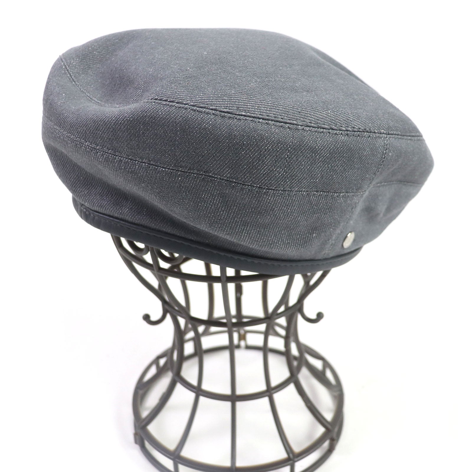 Beret Main: Cotton, Lining: Rayon, Lining: Silk, Leather Travel Bag
