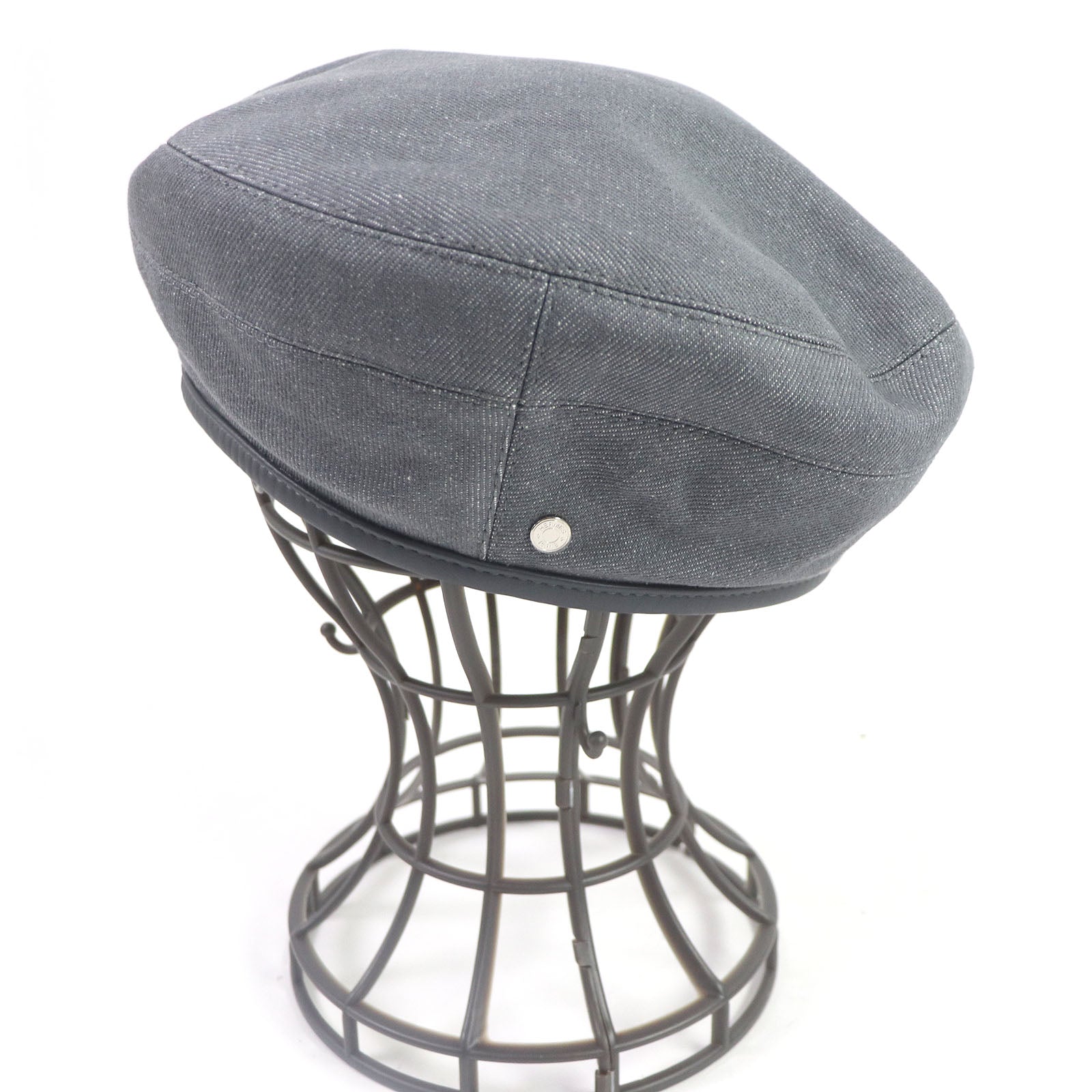 Beret Main: Cotton, Lining: Rayon, Lining: Silk, Leather Travel Bag