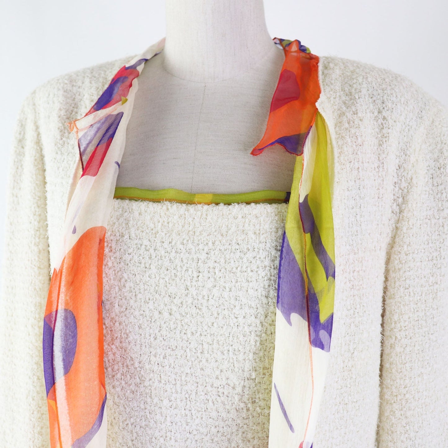 Chanel 3-Piece Set Nylon Wool Bag