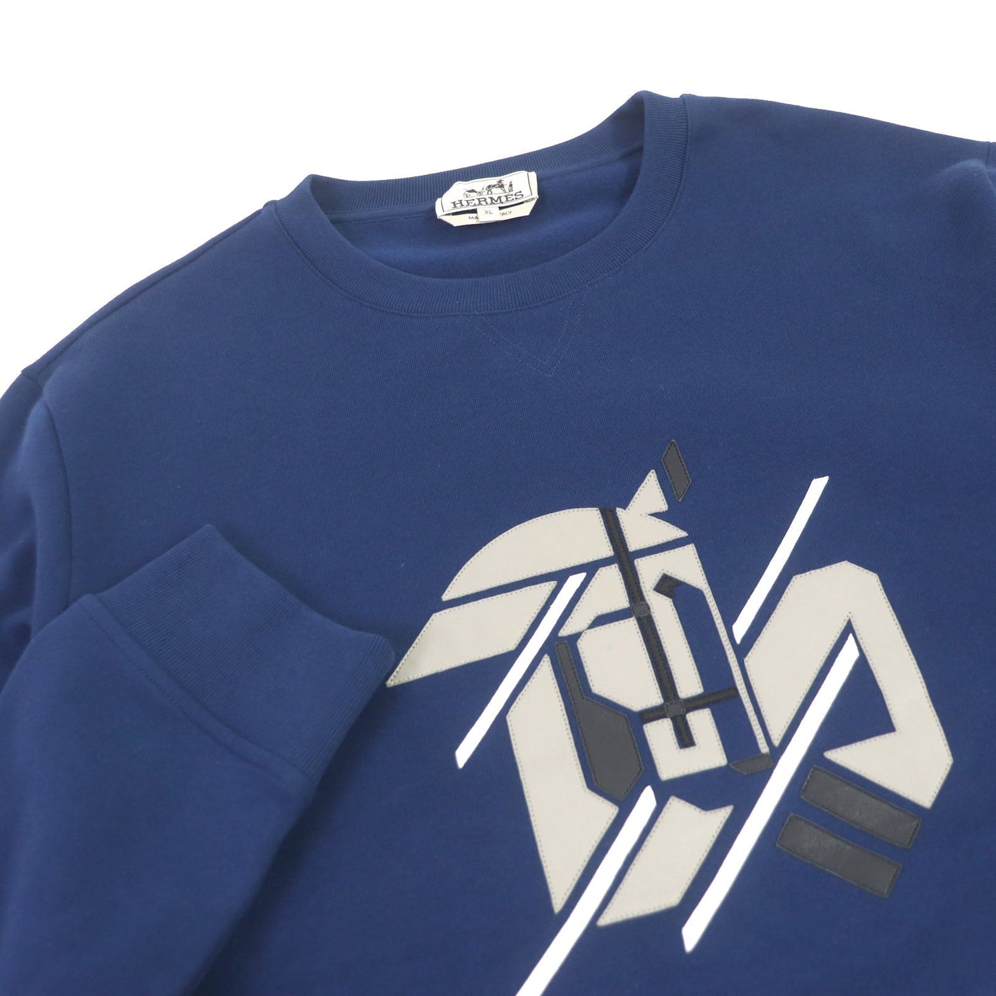 Sweat Main: Cotton, Rib: Cotton, Polyurethane, Part: Leather Blue Travel Bag