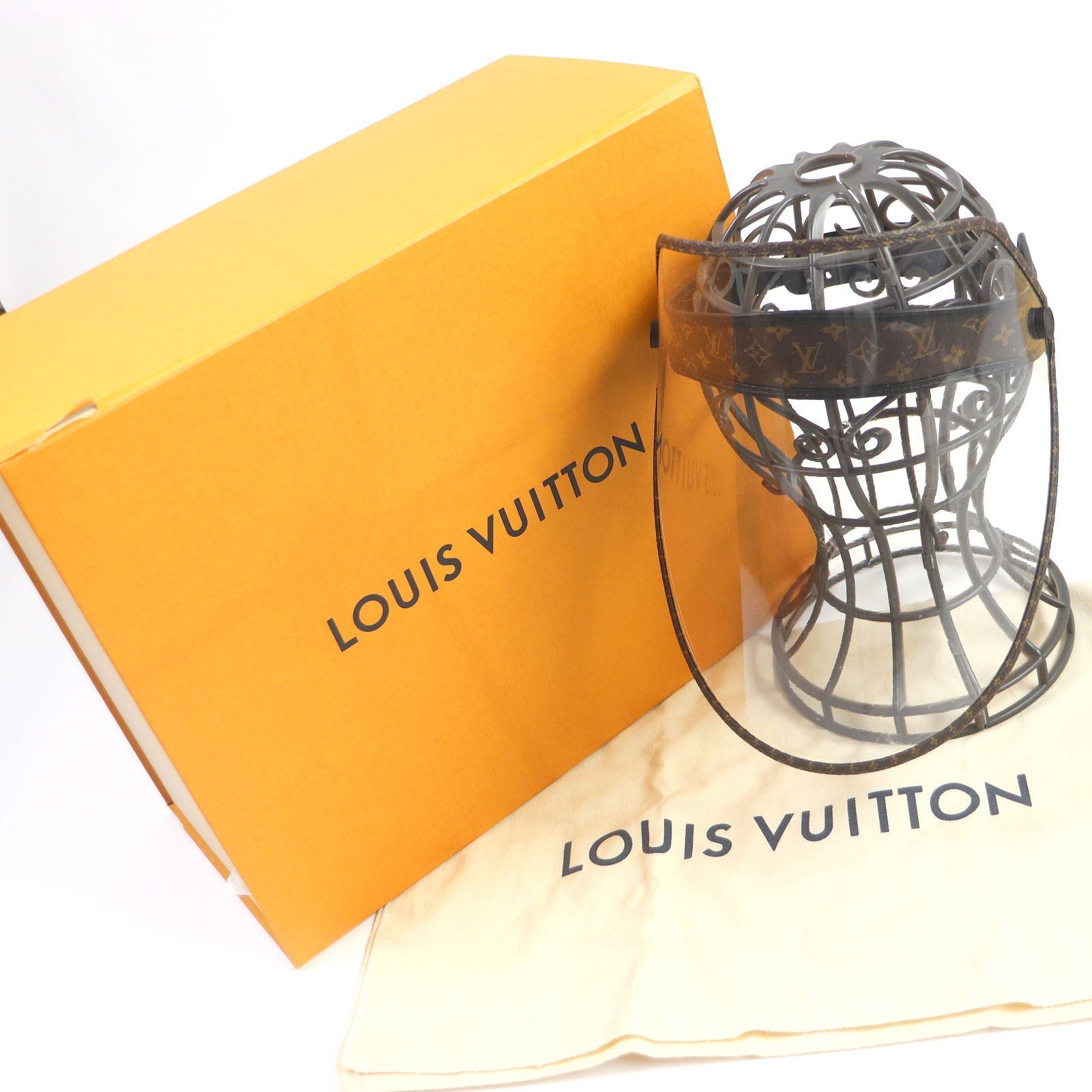 Louis Vuitton Sun visor M76727 Part clear Monogram Canvas Brown Handbag