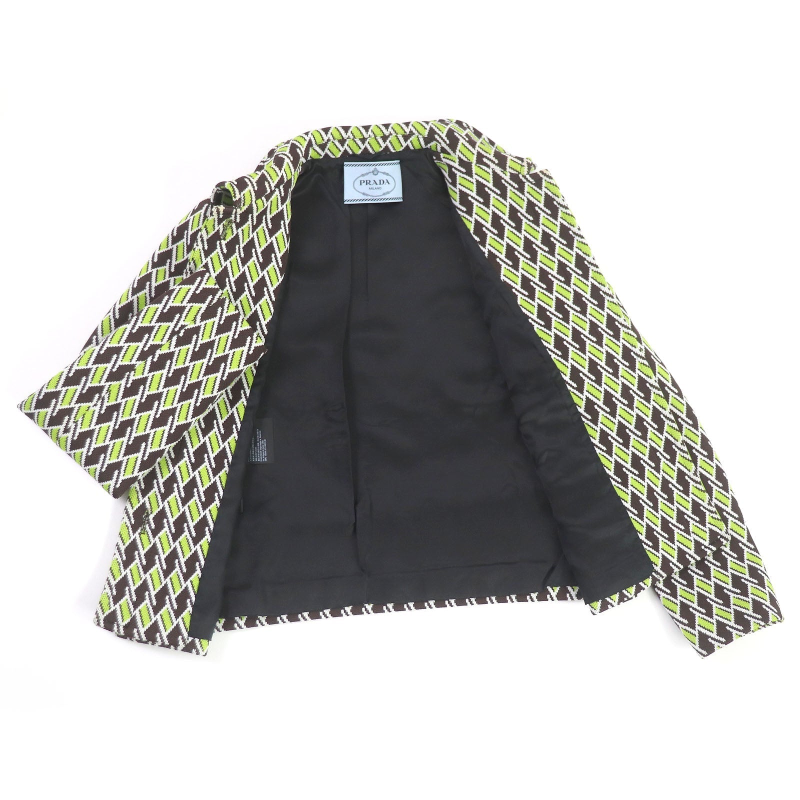 Setup Main: % Polyester, Lining: % Rayon Brown Green Travel Bag