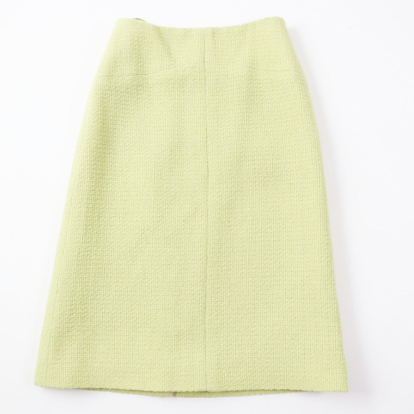Chanel Wool Tweed Skirt Gold Button Zip Handbag