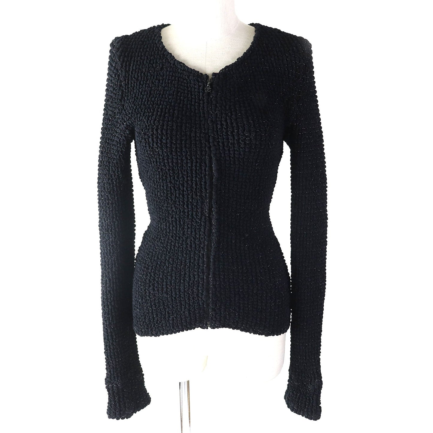 Chanel cardigan 09P 34 elastane polyurethane 10 Black Handbag