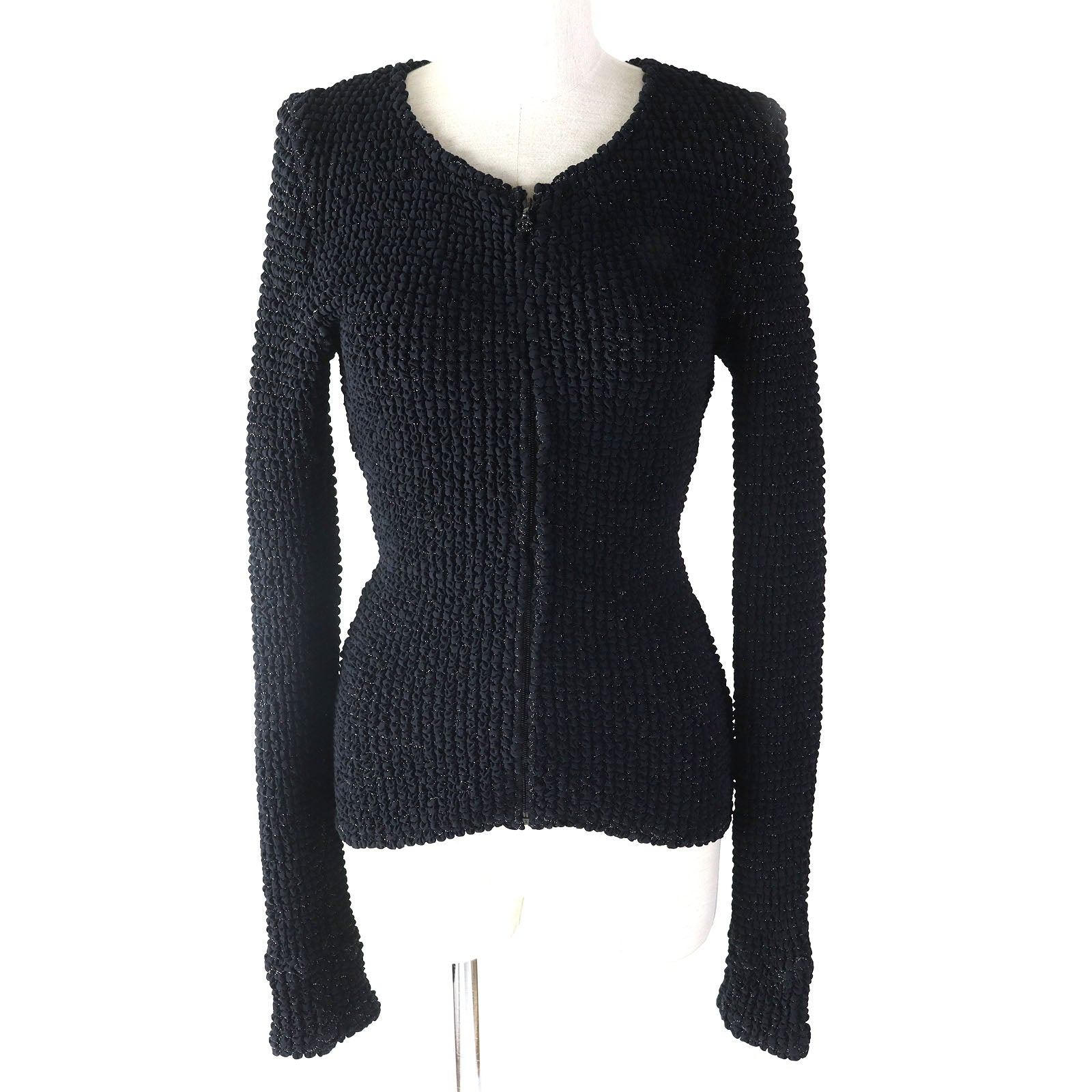 Chanel cardigan 09P 34 elastane polyurethane 10 Black Handbag