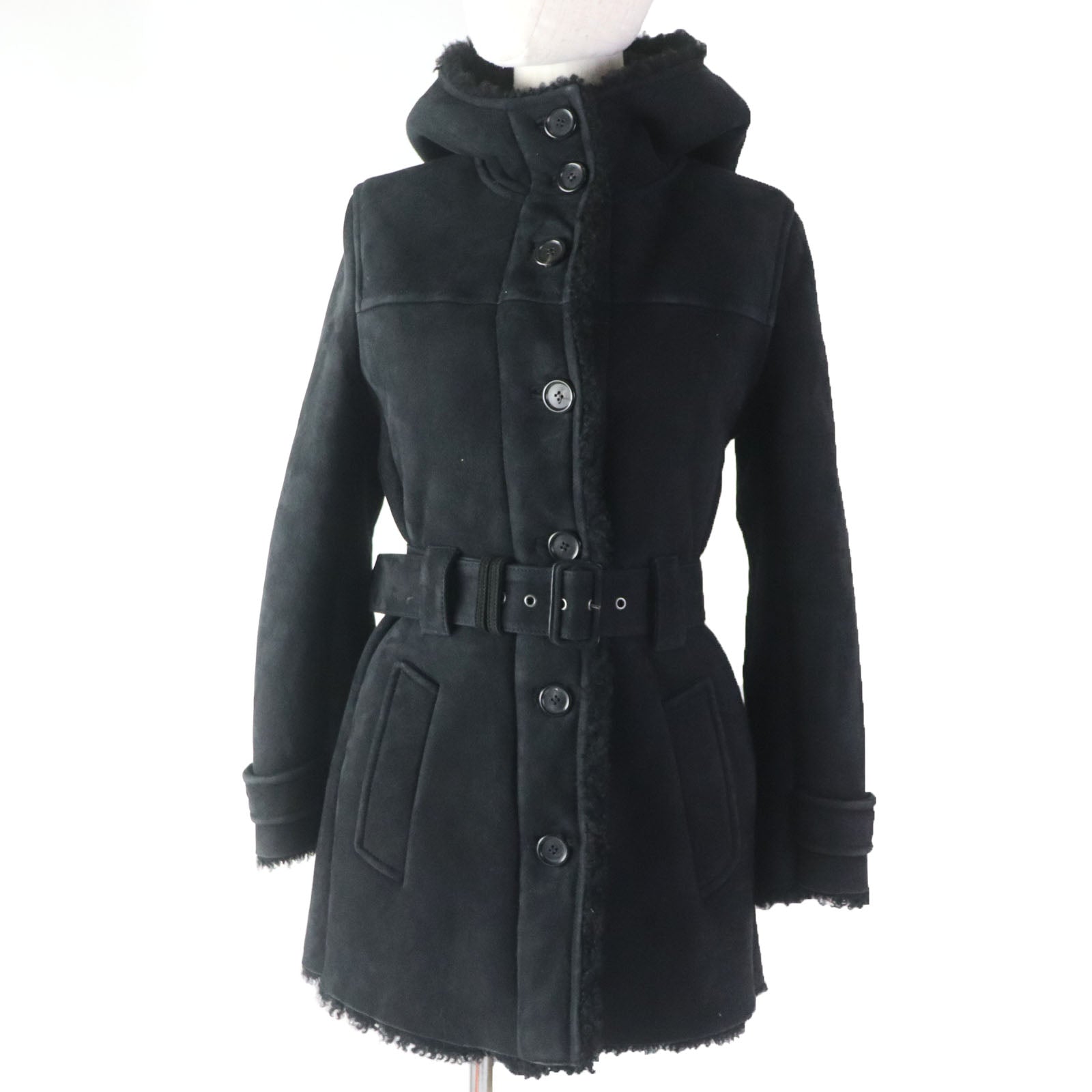 Mouton Coat Main: Mouton Women Handbag Black Travel Bag