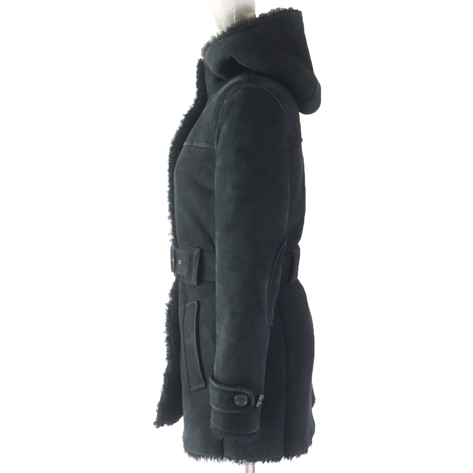 Mouton Coat Main: Mouton Women Handbag Black Travel Bag