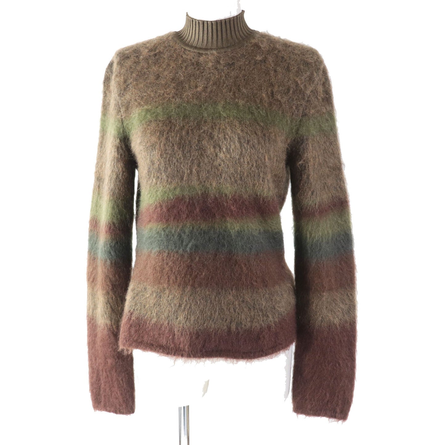 Knit Outer Material: Wool, Outer Material: Mohair, Nylon Brown Travel Bag