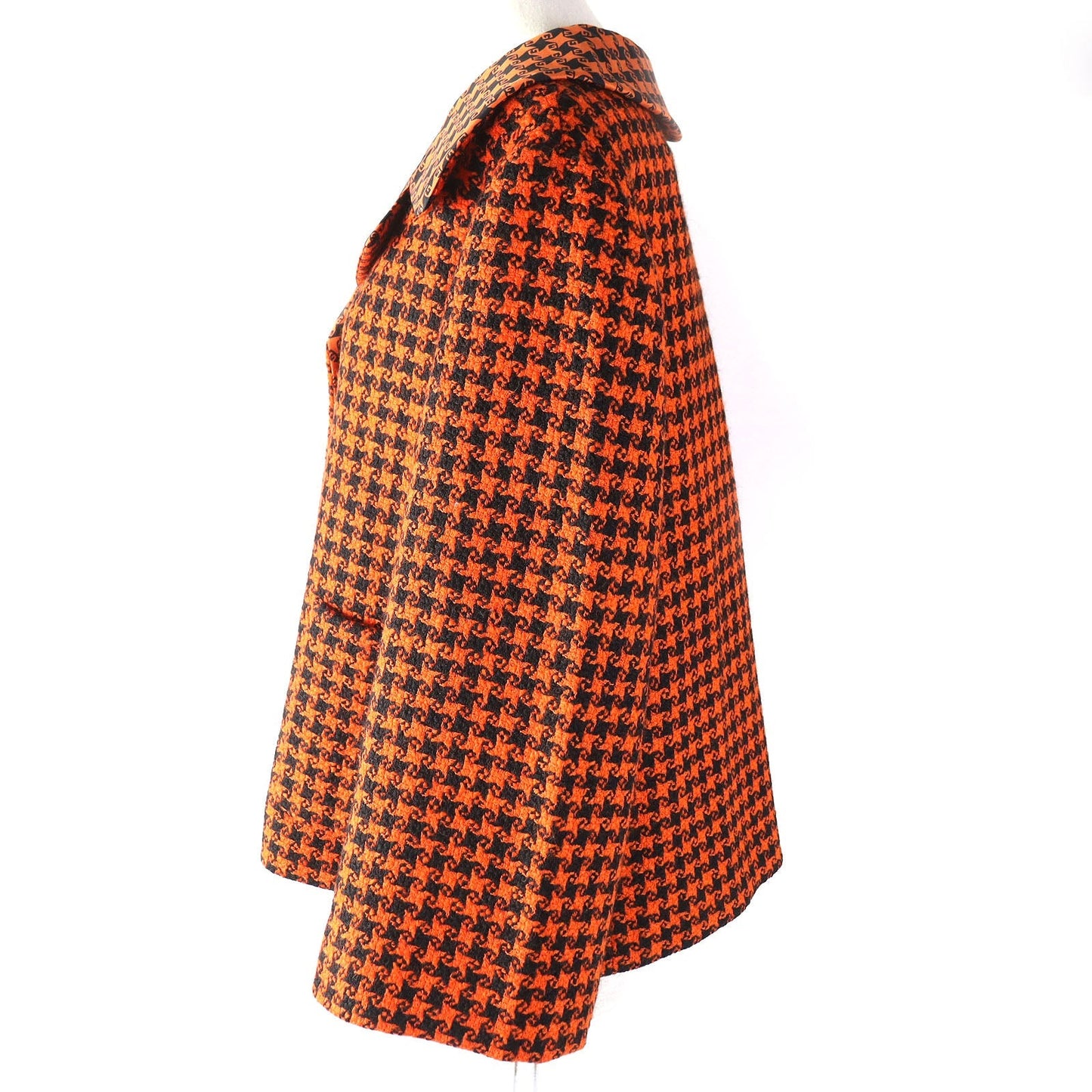 Gucci coat 42 Nylon Wool Black Orange Apparel